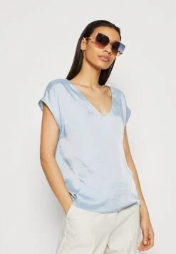 Anna Field Camiseta Básica - Light Blue -Anna Field 0d81a9fac77c4c5dabef03d4d45d43c6