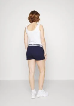 Maternity Detail Waistband Shorts - Shorts -Dark Blue