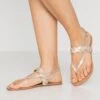 Sandalias De Dedo - Rose-Gold