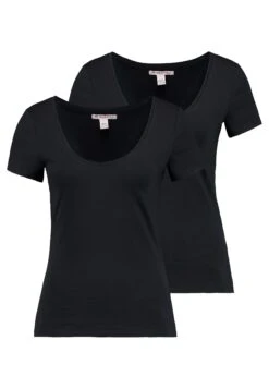 Anna Field 2 Pack - Camiseta Básica - Black -Anna Field 626abfe4c856419c8d89299736aecf07