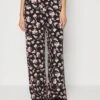Anna Field Pantalones - Black/Multi-Coloured