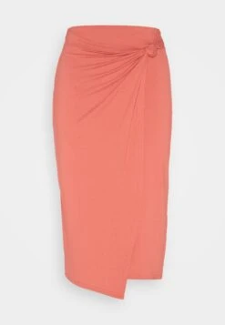 Anna Field Front Knot Midi Skirt - Falda De Tubo - Red -Anna Field 7673a70ffafd4e64b333db05d060c74b