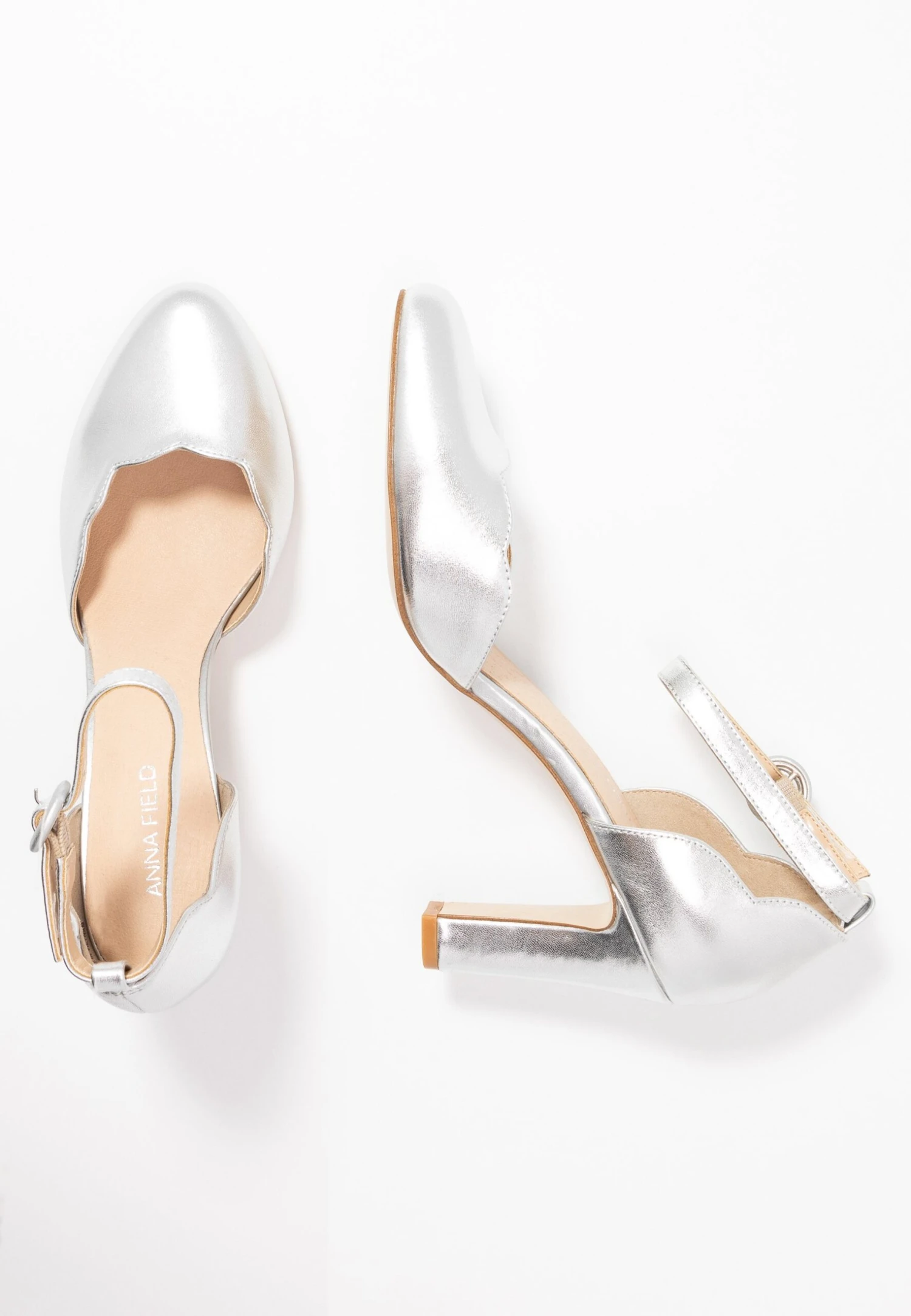 Anna Field Leather Pumps - Zapatos Altos - Silver 4 Anna Field Leather Pumps - Zapatos Altos - Silver - Imagen 4