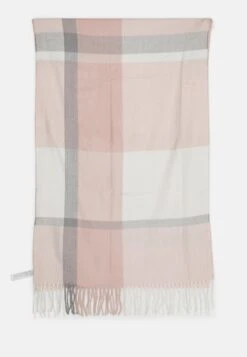 Anna Field Bufanda - Pink/Grey/Off-White