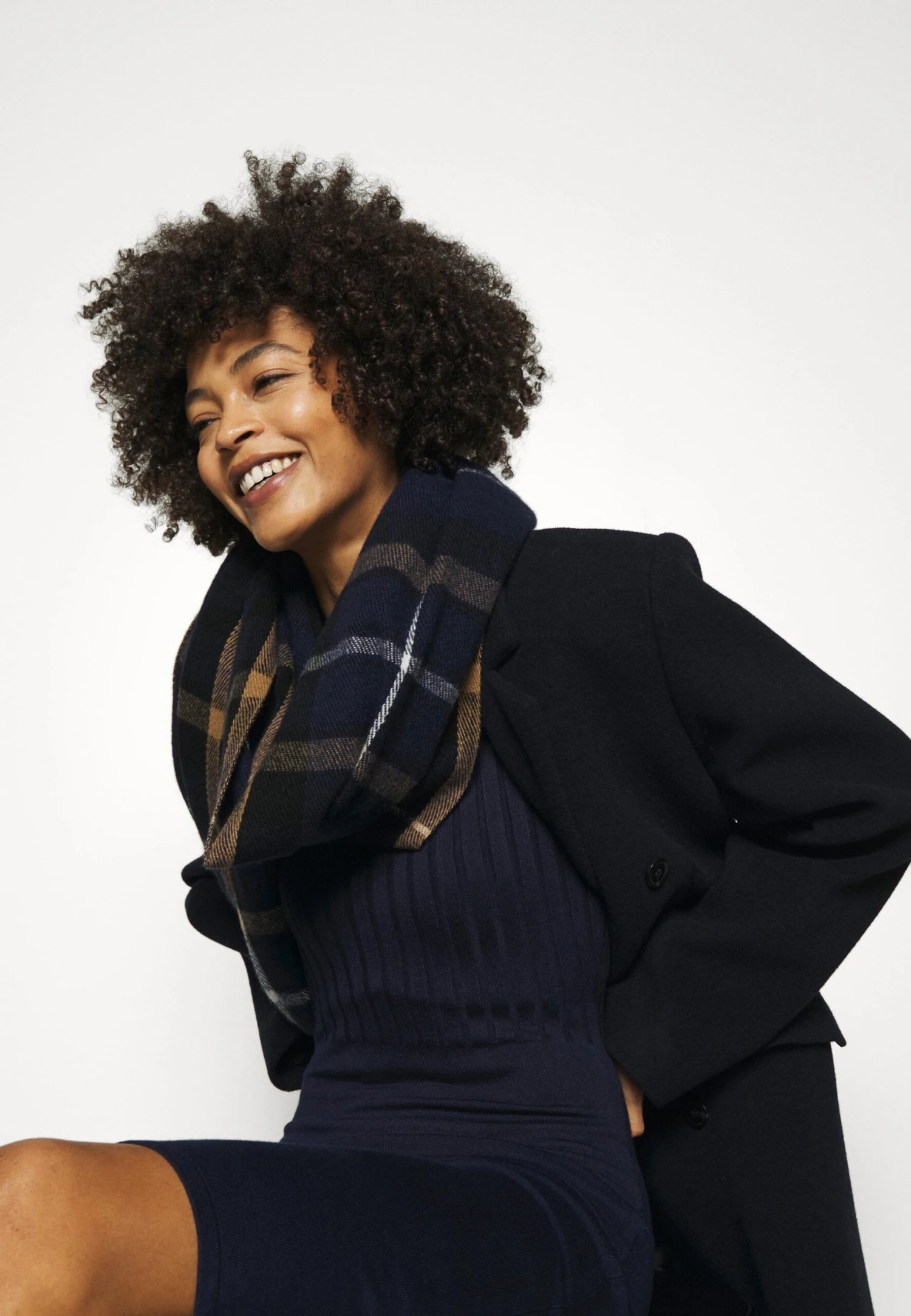 Anna Field Crew Ausschnitt Ripp Top Bodycon Mini Strickkleid - Vestido De Tubo - Dark Blue 4 Anna Field Crew Ausschnitt Ripp Top Bodycon Mini Strickkleid - Vestido De Tubo - Dark Blue - Imagen 4