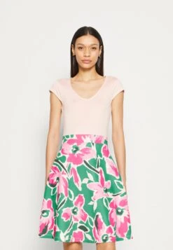 Anna Field Vestido Ligero - White/Green/Pink