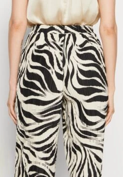 Anna Field Pantalones - Black/Off-White -Anna Field c21ccce7d3134ebfad5a7bcfc7a2f5a4