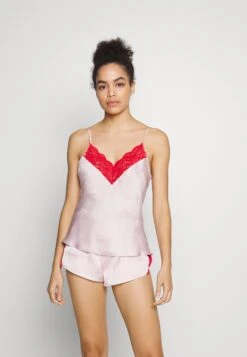 Anna Field 4 Piece Gift Set - Pijama - Red/Pink