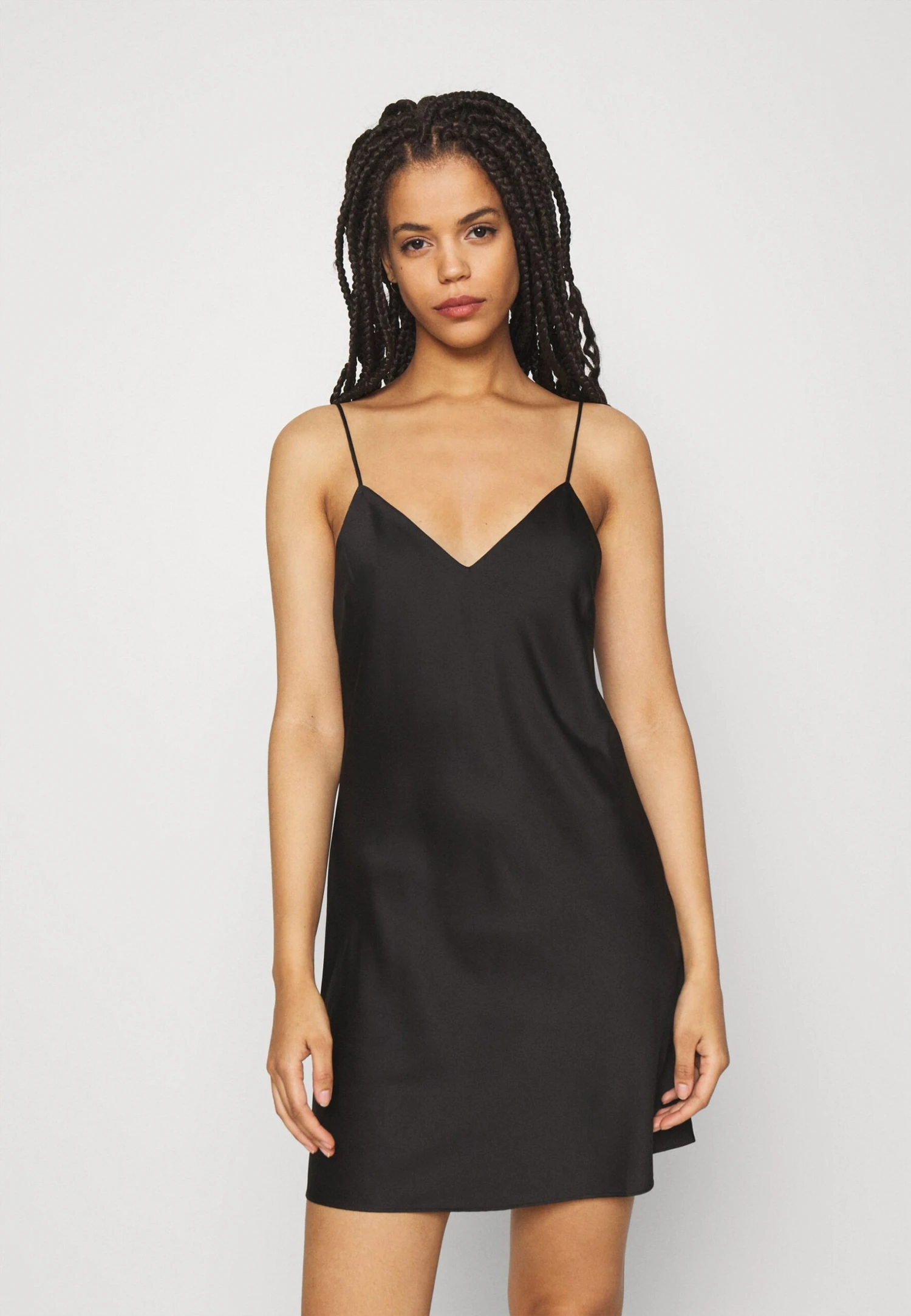 Anna Field Simple Satin Nightie - Camisón - Black 1 Anna Field Simple Satin Nightie - Camisón - Black