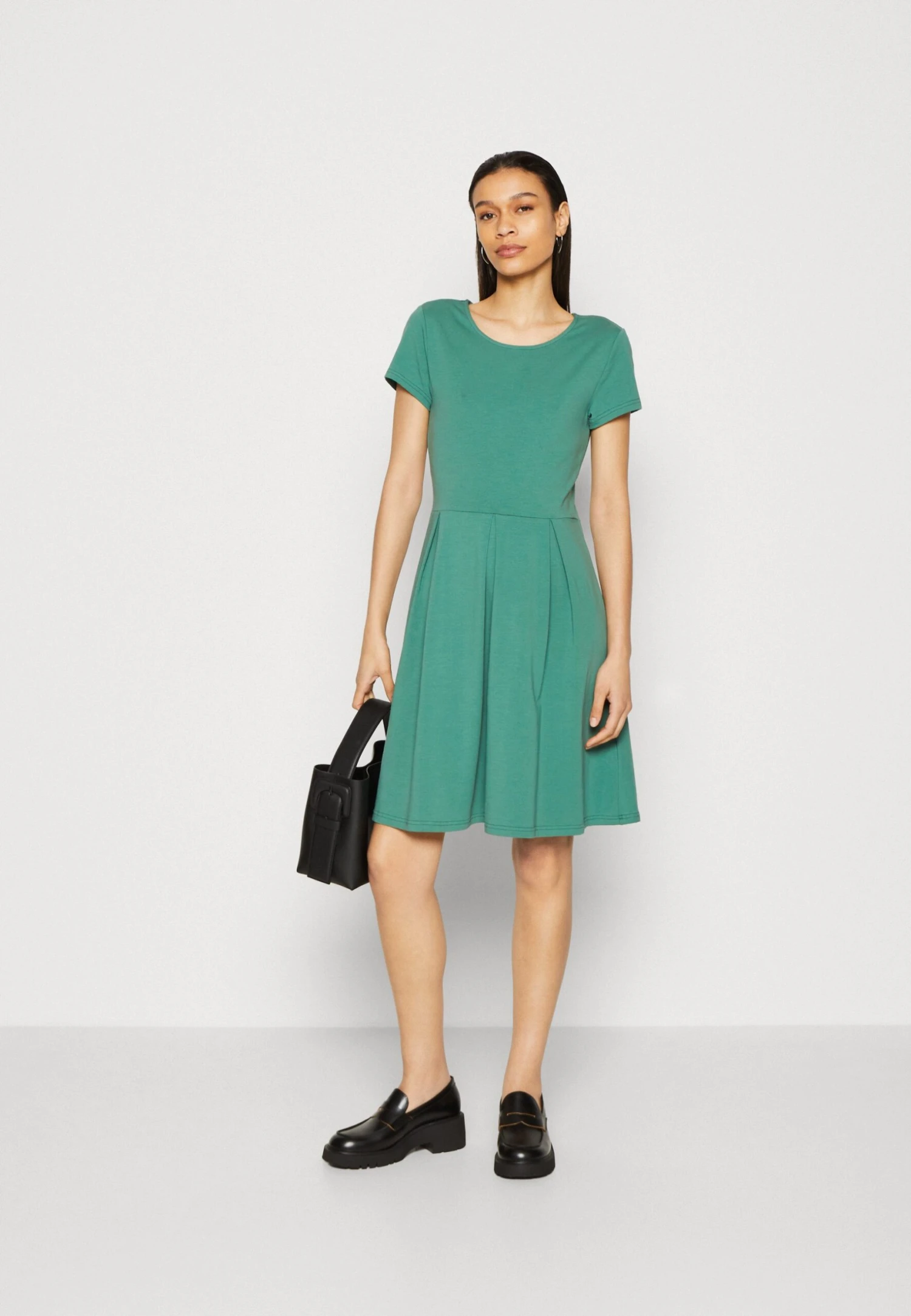 Anna Field Vestido Ligero - Dark Green 2 Anna Field Vestido Ligero - Dark Green - Imagen 2