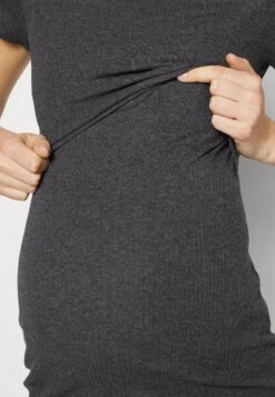 Short Sleeves- Vestido Ligero -Mottled Dark Grey -Anna Field e14d91824e05474587cb552a4f26da30