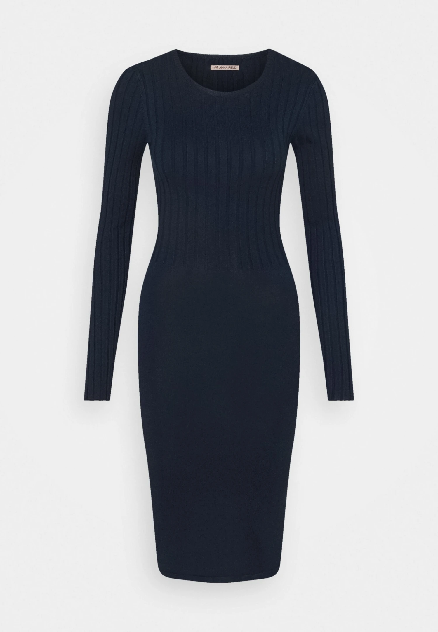 Anna Field Crew Ausschnitt Ripp Top Bodycon Mini Strickkleid - Vestido De Tubo - Dark Blue 5 Anna Field Crew Ausschnitt Ripp Top Bodycon Mini Strickkleid - Vestido De Tubo - Dark Blue - Imagen 5